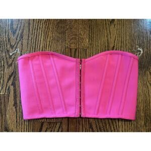 TIC TOC corset top women’s size L hot pink NWOT